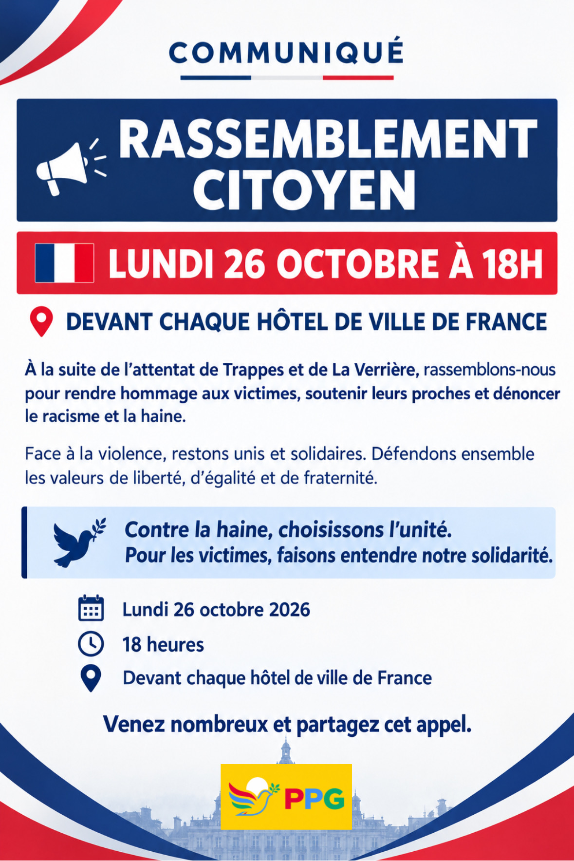 Rassemblement citoyen contre le racisme et l'islamophobie